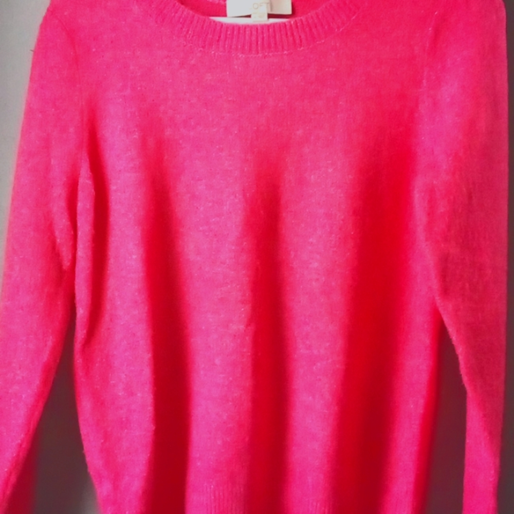 Ann Taylor LOFT Women Pink Pullover Sweater M